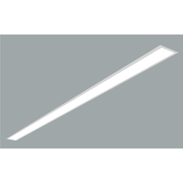A white recessed Ceiling light with grey background.
