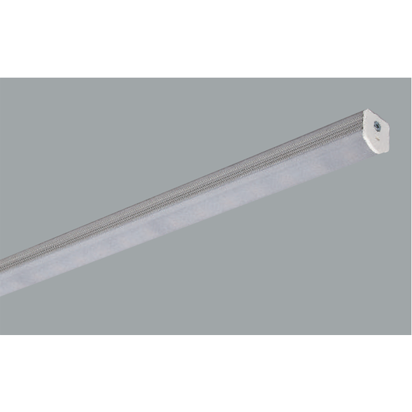 Grey Linear LED rounded ceiling lights on a grey background