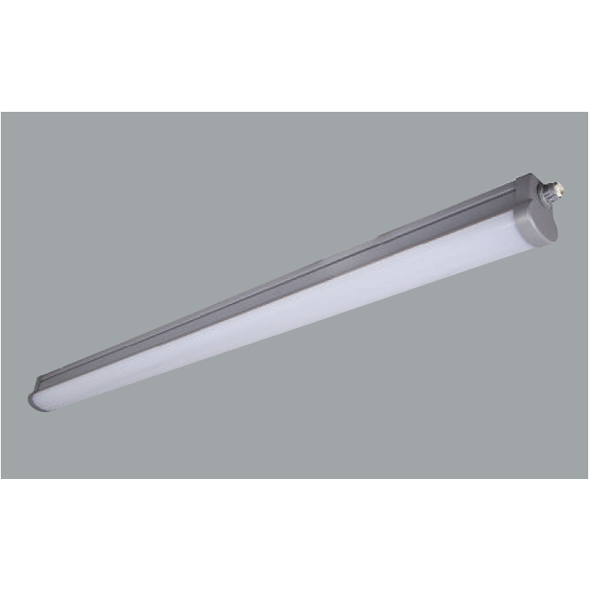 Grey Linear LED ceiling lights on a grey background