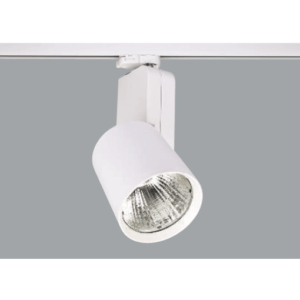 A white Led Spotlights with a grey background.