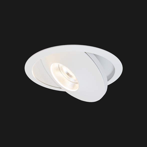 A white flat led with black background