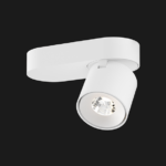 White base organic ceiling light on a black background