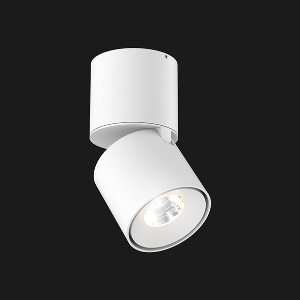 A white Led Spotlights with a black background.